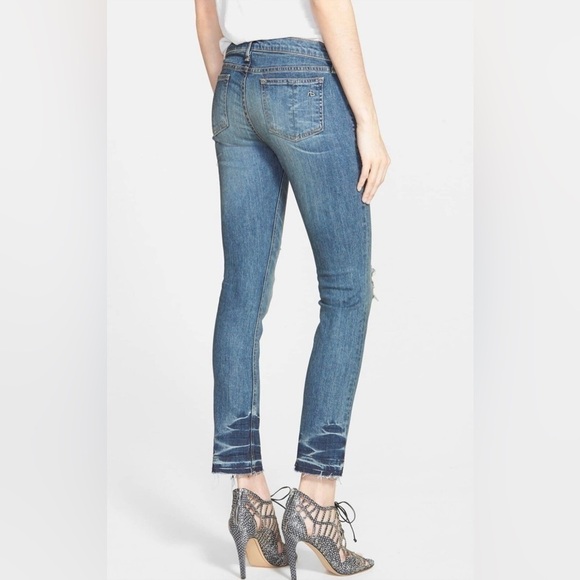 Sz28 Rag & Bone Crop Jean in Ensenada Wash, Factory Distressed in VGUC - Picture 4 of 15
